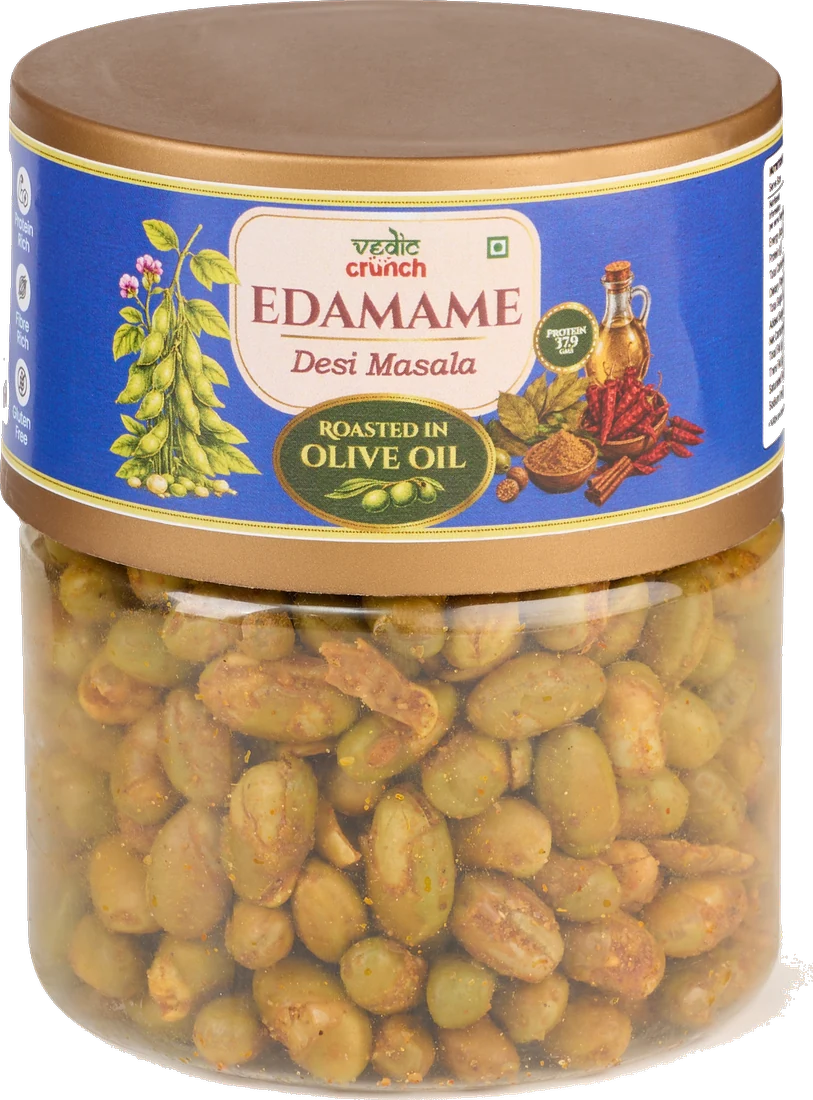 Desi Masala Edamame, 90 g pack, front of pack